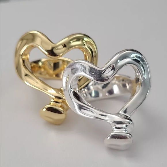 Uno De 50 Ring - NAILED HEART -  Gold  - Various Sizes - Picture 12 of 14